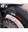 APRILIA Racing small Wheel decals rim stripes 8 pcs. Laminated 
