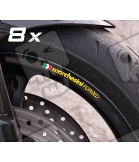 DECALS Aprilia Marchesini Wheel rim stripes 8 pcs (Compatible Product)