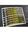 Aprilia Marchesini small Wheel decals rim stripes 8 pcs. Laminated 