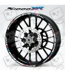 BMW S1000XR 3 Way Wheel decals stickers rim stripes 12 pcs. Laminated full color Motorsport 