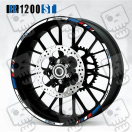 BMW R1200ST 3 Way Wheel decals rim stripes 12 pcs. Laminated R 1200ST 
