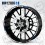 BMW R1200ST 3 Way Wheel decals rim stripes 12 pcs. Laminated R 1200ST (Compatible Product)