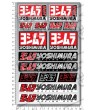 YOSHIMURA medium decals stickers graphics set 16x26cm Suzuki Honda Laminated