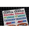 Akrapovic Medium Decal set 16x26 cm Laminated