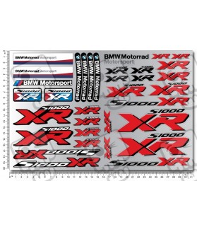 ADESIVOS BMW Motorrad S-1000XR 2 parts motorcycle sticker set Laminated 22 pcs (Produto compatível)