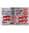 BMW Motorrad S1000RR 2 parts motorcycle sticker set Laminated 22 pcs
