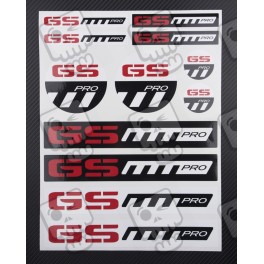 BMW GS Pro Large Decal set 24x32 cm Laminated