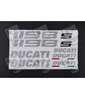 DUCATI 1198s OEM Decal sticker set 1198 Aluminum