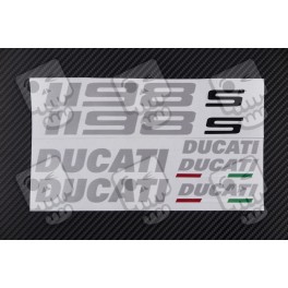 DUCATI 1198s OEM Decal sticker set 1198 Aluminum