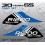 BMW R1200GS Adventure Fuel Tank Decal sticker set 30 Years GS R1200 (Producto compatible)