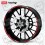 ADESIVI Aprilia Racing RSV Tuono Wheel rim stripes 12 pcs Red (Prodotto compatibile)