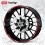 ADESIVOS Aprilia Racing Wheel rim stripes 12 pcs. stickers Laminated RSV Tuono Red (Produto compatível)