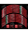 Aprilia Racing Wheel decals rim stripes 12 pcs. stickers Laminated RSV Tuono Red