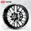 Aprilia Racing wheel decals rim stripes stickers Laminated RSV Tuono white (Kompatibles Produkt)