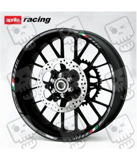 ADESIVOS Aprilia Racing RSV Tuono Wheel rim stripes 12 pcs Grey (Produto compatível)