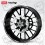 Aprilia Racing RSV Tuono Wheel rim stripes 12 pcs full Grey (Kompatibles Produkt)