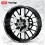 STICKERS Aprilia Racing RSV Tuono Wheel rim stripes 12 pcs full color Grey (Compatible Product)