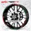 Aprilia RSV4 Tricolore Wheel decals stickers rim stripes 12 pcs. RSV 4 Factory Laminated (Kompatibles Produkt)