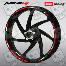 Aprilia Tuono V4 Wheel decals stickers rim stripes Tuono Factory Laminated