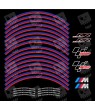 BMW S1000RR MotoGP Safety bike wheel stickers rim stripes 16 pcs. HP4