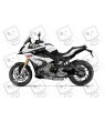 BMW Motorsport S1000XR Reflective wheel stickers rim stripes decals Motorrad s1000 XR