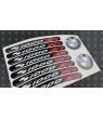 BMW S1000XR small Wheel decals rim stripes 8 pcs. r1000 xr Laminated