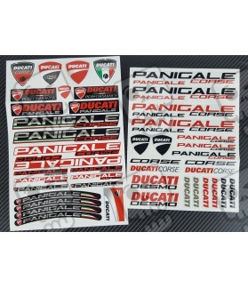 ADHESIVOS DUCATI Panigale 899 949 1199 1299 2 parts motorcycle stickers decal set Laminated 49 pcs. (Producto compatible)
