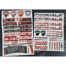 DUCATI Panigale 899 949 1199 1299 2 parts motorcycle stickers decal set Laminated 49 pcs.