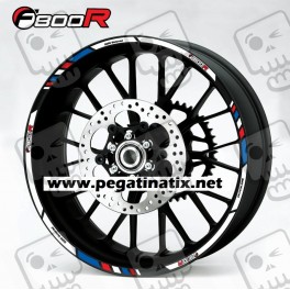 BMW F800R wheel decals stickers rim stripes 12 pcs. Laminated f800 R