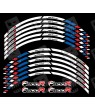 BMW F800R wheel decals stickers rim stripes 12 pcs. Laminated f800 R