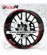 BMW F800R wheel decals stickers rim stripes Laminated f800 R Red