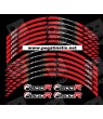 BMW F800R wheel decals stickers rim stripes Laminated f800 R Red