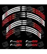 BMW F800GS Wheel decals stickers rim stripes f800 gs 19'' 17'' White Red