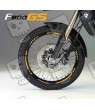 BMW F800GS Wheel decals stickers rim stripes f800 gs 19'' 17'' Yellow