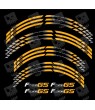 BMW F800GS Wheel decals stickers rim stripes f800 gs 19'' 17'' Yellow