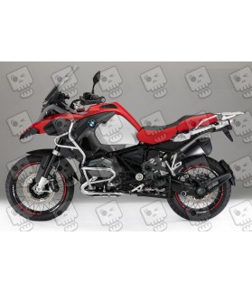 BMW R1200GS Adventure wheel decals stickers rim stripes r1200 GS 19'' 17'' Red