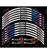 BMW K1300R wheel decals stickers rim stripes 12 pcs. Laminated K1300 R