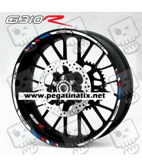 BMW G310R wheel decals stickers rim stripes 12 pcs. Laminated G310 R