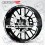 autocollant BMW G-310R wheel rim stripes 12 pcs (Produit compatible)