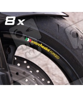 STICKERS Marchesini small Wheel rim stripes 8 pcs. Laminated (Compatible Product)
