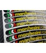 Marchesini small Wheel decals rim stripes 8 pcs. Laminated