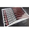 8 x DUCATI PANIGALE small wheel decals rim stripes stickers Laminated flag