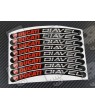 8 x DUCATI DIAVEL small Wheel decals rim stripes Laminated flag