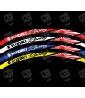 SUZUKI Racing Japan flag wheel decals rim stripes 16 pcs