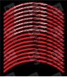 SUZUKI Racing Japan flag wheel decals rim stripes 16 pcs
