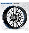 SUZUKI GSR 750 wheel stickers decals GS-R rim stripes Laminated