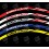 YAMAHA Racing Japan flag Wheel decals rim stripes 16 pcs. Laminated full color (Compatible Product)