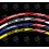 YAMAHA YZF-R6 Japan flag Wheel decals rim stripes 16 pcs. Laminated full color (Prodotto compatibile)