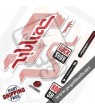 FORK ROCK SHOX DOMAIN WHITE FORK DECALS KIT