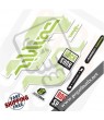 FORK ROCK SHOX DOMAIN WHITE FORK DECALS KIT